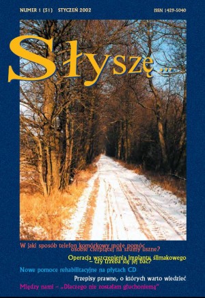 W numerze 1/51/2002 styczeń